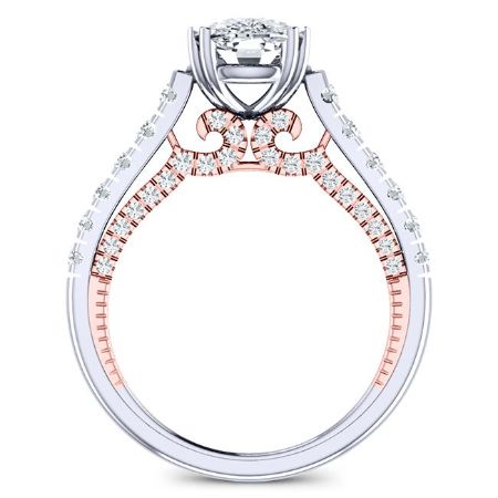 Nasrin Cushion Diamond Bridal Set (Lab Grown Igi Cert) whitegold