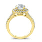 Viola Moissanite Matching Band Only (engagement Ring Not Included) For Ring With Round Center yellowgold