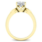 Lobelia Diamond Matching Band Only (engagement Ring Not Included) For Ring With Princess Center yellowgold