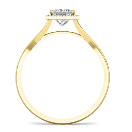 Larkspur Diamond Matching Band Only (engagement Ring Not Included) For Ring With Princess Center yellowgold