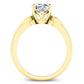 Lobelia Diamond Matching Band Only (engagement Ring Not Included) For Ring With Cushion Center yellowgold