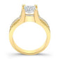 Ilima Moissanite Matching Band Only (engagement Ring Not Included) For Ring With Princess Center yellowgold