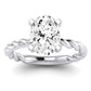 Balsam Diamond Matching Band Only ( Engagement Ring Not Included)  For Ring With Oval Center whitegold