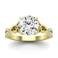 Pavonia Diamond Matching Band Only (does Not Include Engagement Ring)  For Ring With Round Center yellowgold