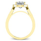 Kalmia Diamond Matching Band Only (engagement Ring Not Included) For Ring With Princess Center yellowgold
