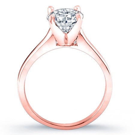 Rosemary Moissanite Matching Band Only (engagement Ring Not Included) For Ring With Round Center rosegold
