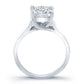 Sundrop Moissanite Matching Band Only (engagement Ring Not Included) For Ring With Princess Center whitegold