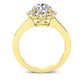 Coralbells Moissanite Matching Band Only (engagement Ring Not Included) For Ring With Round Center yellowgold