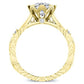 Arbor Diamond Matching Band Only (engagement Ring Not Included) For Ring With Cushion Center yellowgold