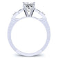 Venus Diamond Matching Band Only (engagement Ring Not Included) For Ring With Princess Center whitegold
