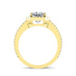 Freesia Round Diamond Bridal Set (Lab Grown Igi Cert) yellowgold