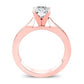 Petunia Diamond Matching Band Only (engagement Ring Not Included) For Ring With Cushion Center rosegold
