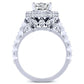 Rosanna Diamond Matching Band Only (engagement Ring Not Included) For Ring With Cushion Center whitegold