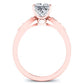 Mulberry Diamond Matching Band Only (engagement Ring Not Included) For Ring With Princess Center rosegold