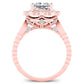 Lita Moissanite Matching Band Only (engagement Ring Not Included) For Ring With Princess Center rosegold