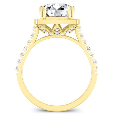 Aster Diamond Matching Band Only (engagement Ring Not Included) For Ring With Round Center yellowgold