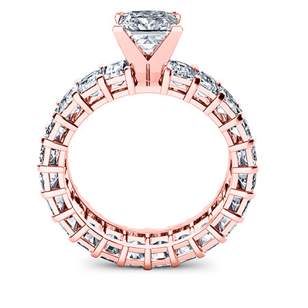 Linnea Princess Diamond Bridal Set (Lab Grown Igi Cert) rosegold