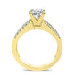 Malva Diamond Matching Band Only (engagement Ring Not Included) For Ring With Cushion Center yellowgold