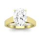 Snowdrop Moissanite Matching Band Only (engagement Ring Not Included) For Ring With Oval Center yellowgold