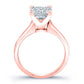Rosemary Diamond Matching Band Only (engagement Ring Not Included) For Ring With Princess Center rosegold