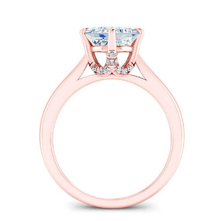 Gardenia Princess Moissanite Bridal Set rosegold