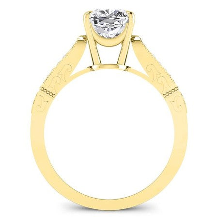 Heath Diamond Matching Band Only (engagement Ring Not Included) For Ring With Cushion Center yellowgold