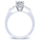Venus Diamond Matching Band Only (engagement Ring Not Included) For Ring With Cushion Center whitegold