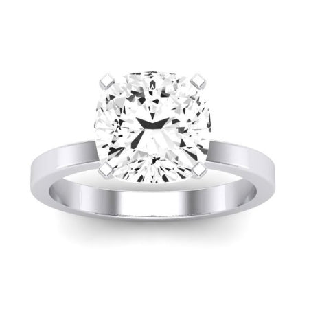 Lantana Moissanite Matching Band Only (engagement Ring Not Included) For Ring With Cushion Center whitegold