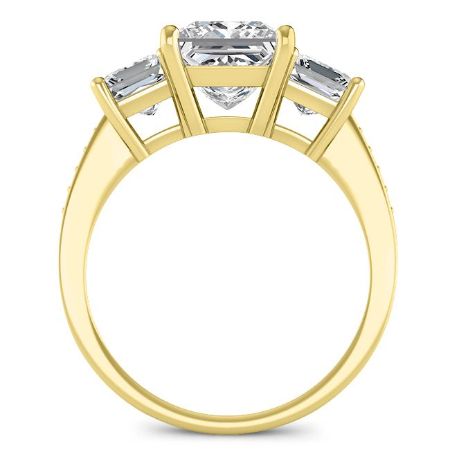 Dietes Princess Moissanite Bridal Set yellowgold