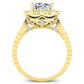 Lita Diamond Matching Band Only (engagement Ring Not Included) For Ring With Cushion Center yellowgold