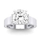 Lavender Moissanite Matching Band Only (engagement Ring Not Included) For Ring With Cushion Center whitegold