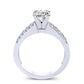 Malva Moissanite Matching Band Only (engagement Ring Not Included) For Ring With Cushion Center whitegold