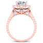 Lita Moissanite Matching Band Only (engagement Ring Not Included) For Ring With Cushion Center rosegold