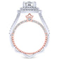 Lupin Cushion Diamond Bridal Set (Lab Grown Igi Cert) whitegold