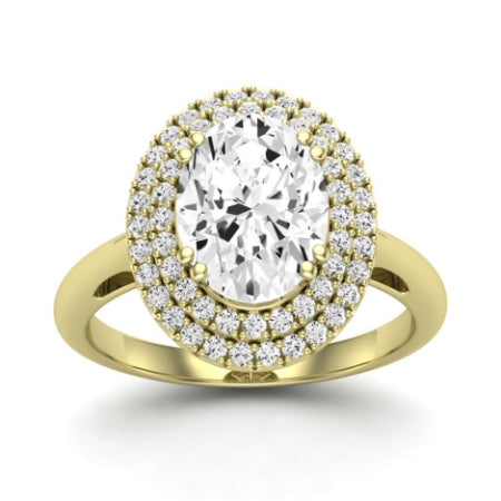 Tulip Oval Moissanite Bridal Set yellowgold