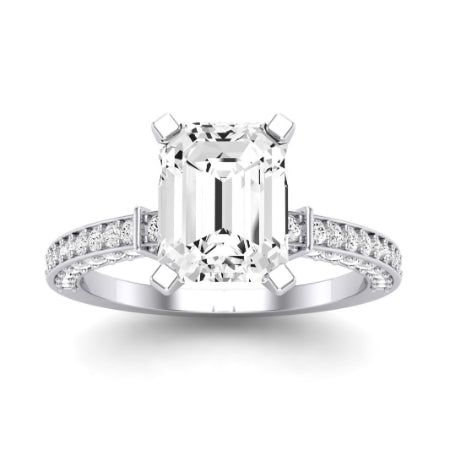 Daphne Emerald Diamond Bridal Set (Lab Grown Igi Cert) whitegold