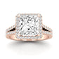 Silene Diamond Matching Band Only ( Engagement Ring Not Included) For Ring With Princess Center rosegold