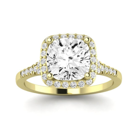 Desert Rose Diamond Matching Band Only (engagement Ring Not Included) For Ring With Cushion Center yellowgold