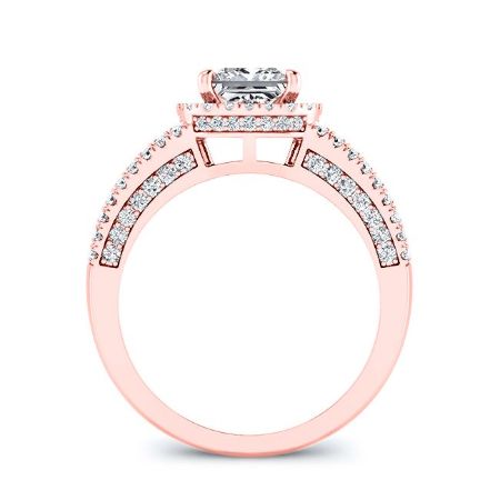 Honesty Round Diamond Bridal Set (Lab Grown Igi Cert) rosegold