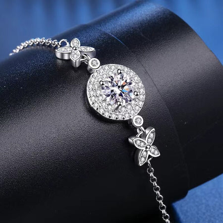 Dainty 7 Bezel Diamond Bracelet – Velvet Box Jewels
