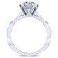 Arbor Moissanite Matching Band Only (engagement Ring Not Included) For Ring With Round Center whitegold