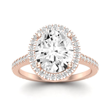 Columbine Diamond Matching Band Only (does Not Include Engagement Ring)  For Ring With Oval Center rosegold