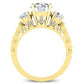 Calix Moissanite Matching Band Only (engagement Ring Not Included) For Ring With Round Center yellowgold