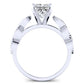 Sophora Diamond Matching Band Only (engagement Ring Not Included) For Ring With Princess Center whitegold