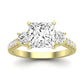 Primrose Diamond Matching Band Only ( Engagement Ring Not Included) For Ring With Princess Center yellowgold