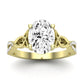 Pavonia Diamond Matching Band Only (does Not Include Engagement Ring)  For Ring With Oval Center yellowgold