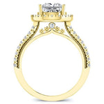 Florizel Princess Moissanite Bridal Set yellowgold