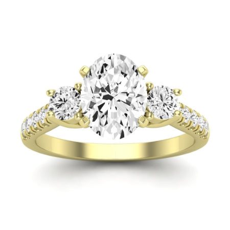 Primrose Oval Diamond Bridal Set (Lab Grown Igi Cert) yellowgold