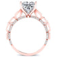 Peregrine Moissanite Matching Band Only (engagement Ring Not Included) For Ring With Princess Center rosegold