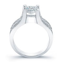 Ilima Moissanite Matching Band Only (engagement Ring Not Included) For Ring With Princess Center whitegold